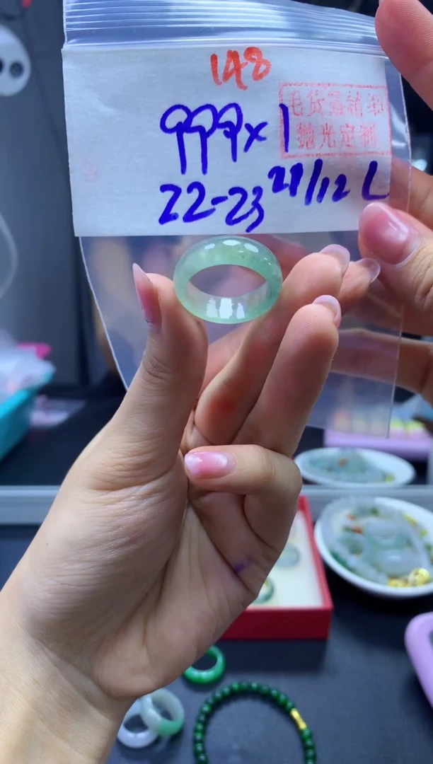 未镶嵌定制翡翠戒圈#999元-毛货需精细抛光