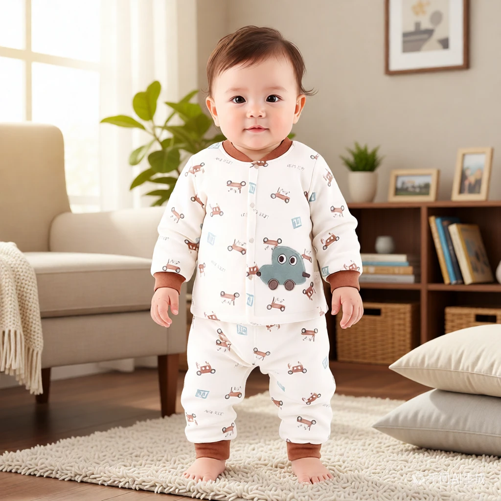 【万达专柜同款】200克重婴幼儿童棉服套装棉花卡加厚保暖高腰冬款