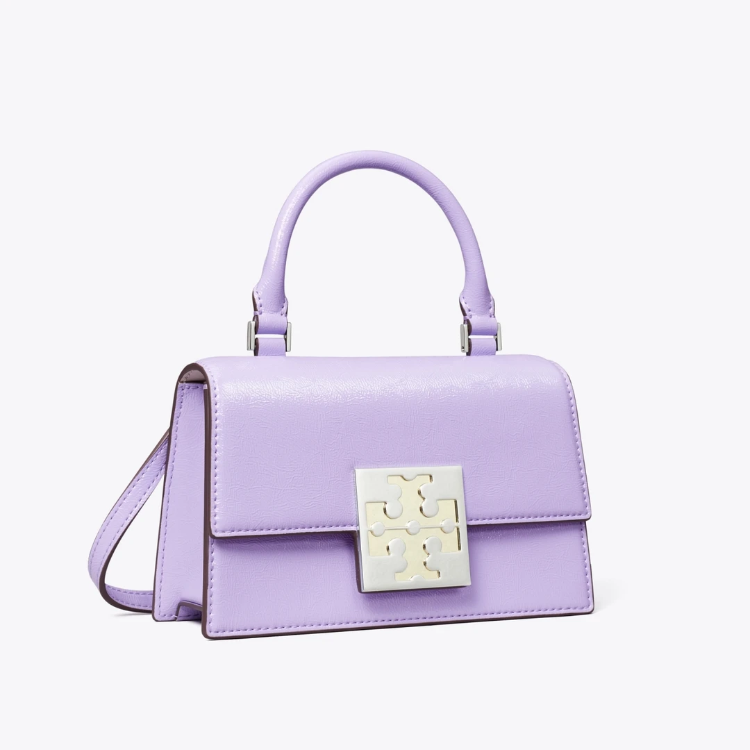 【预售】ToryBurch/汤丽柏琦专柜梦幻紫BON BON迷你斜挎包148863