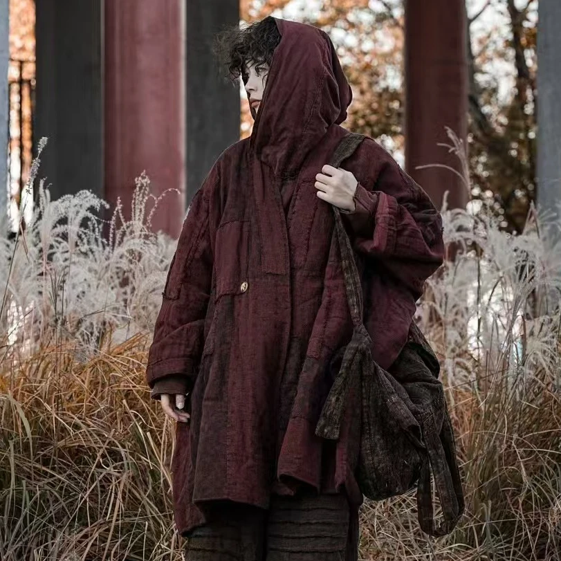 肖肖分享 麻依者冬季新款亚麻（棉服）M-024