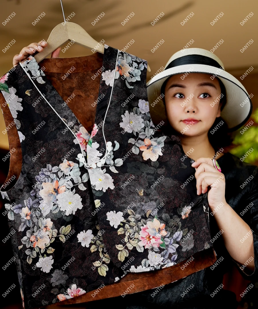 锦澜《非遗美学》1642复古中式风夏款时尚马甲