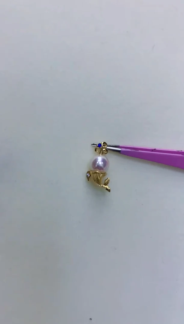 【闪购商品】海水珍珠饰品银S925镶嵌美人鱼吊坠