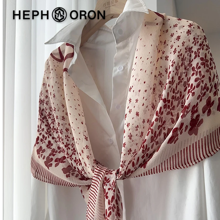 轻奢品牌山茶花西丽纱丝巾女2025新款多功能桑蚕丝围巾装饰领巾