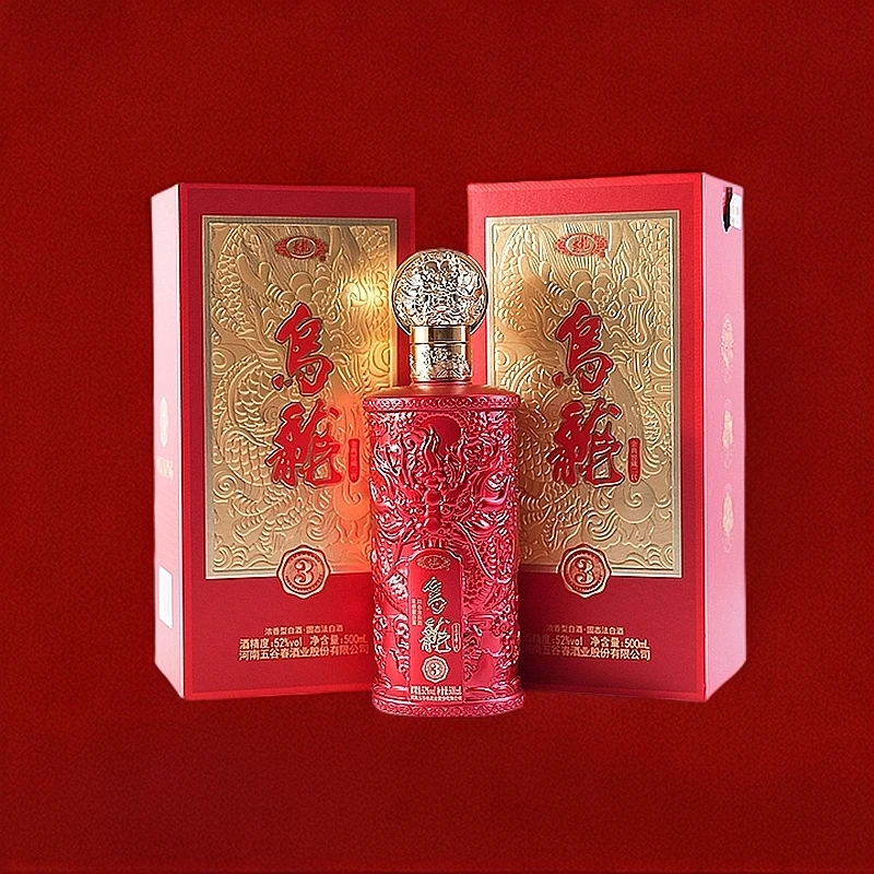 乌龙金典窖藏3二代固态法白酒52度500