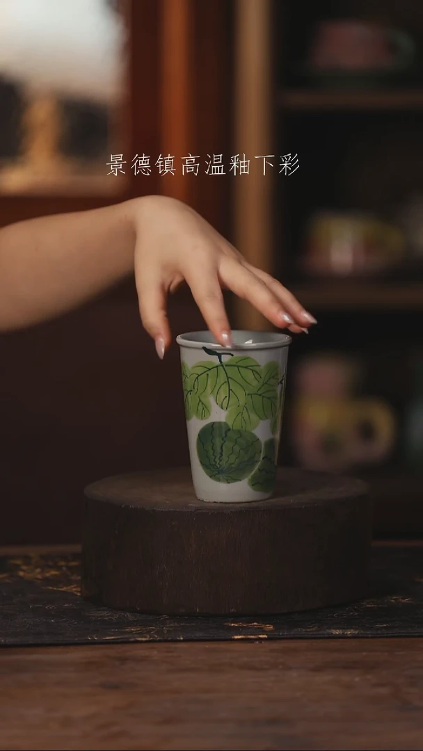 陶瓷景德镇高温釉下手绘陶瓷202