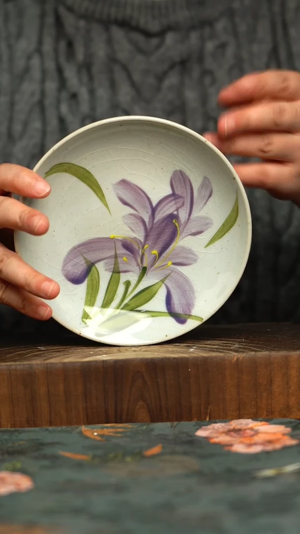 杯釉下彩手工手绘同款陶器