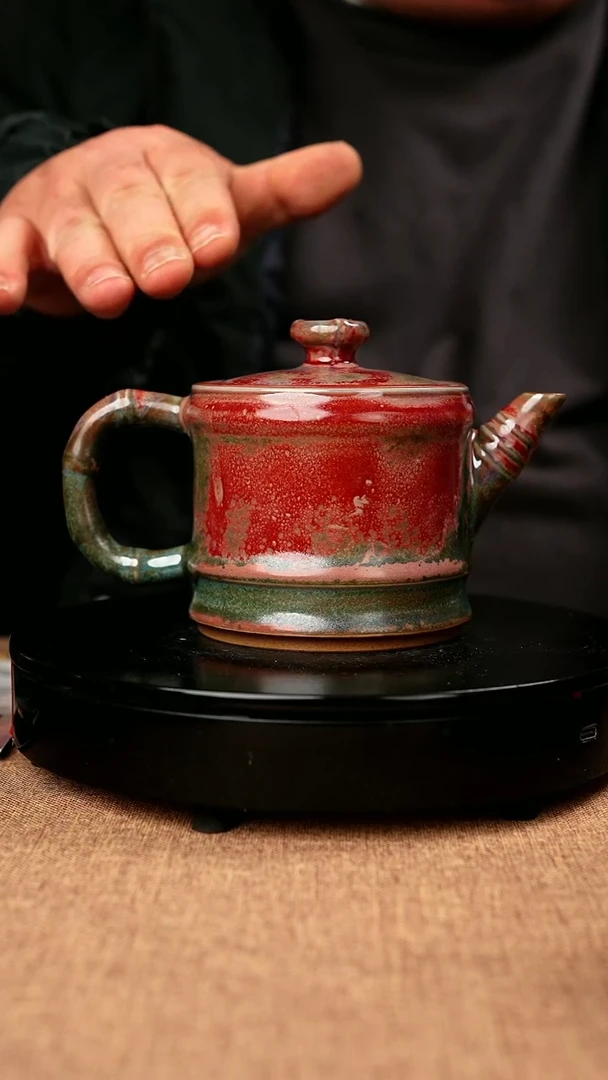 【闪购商品】333#省工一级品原矿钧瓷炉钧釉竹节壶