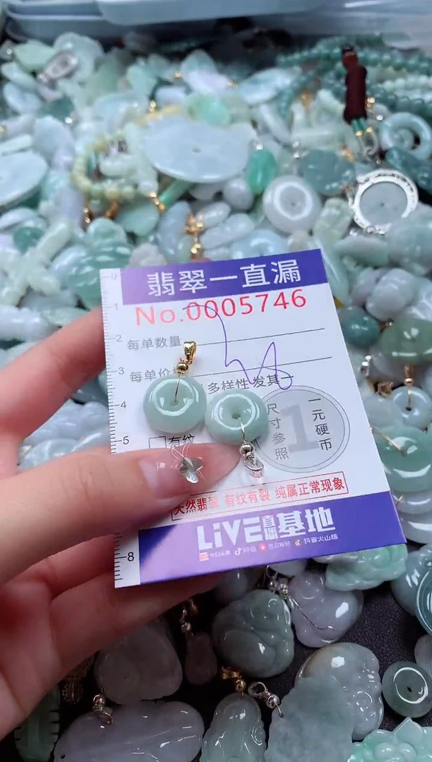 翡翠未镶嵌吊坠(不含链)5746