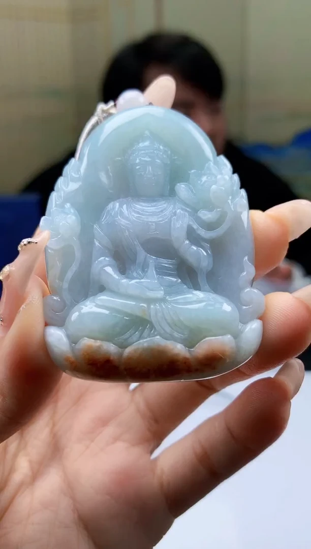 【闪购商品】定制翡翠未镶嵌5060ty-毛货挂件17