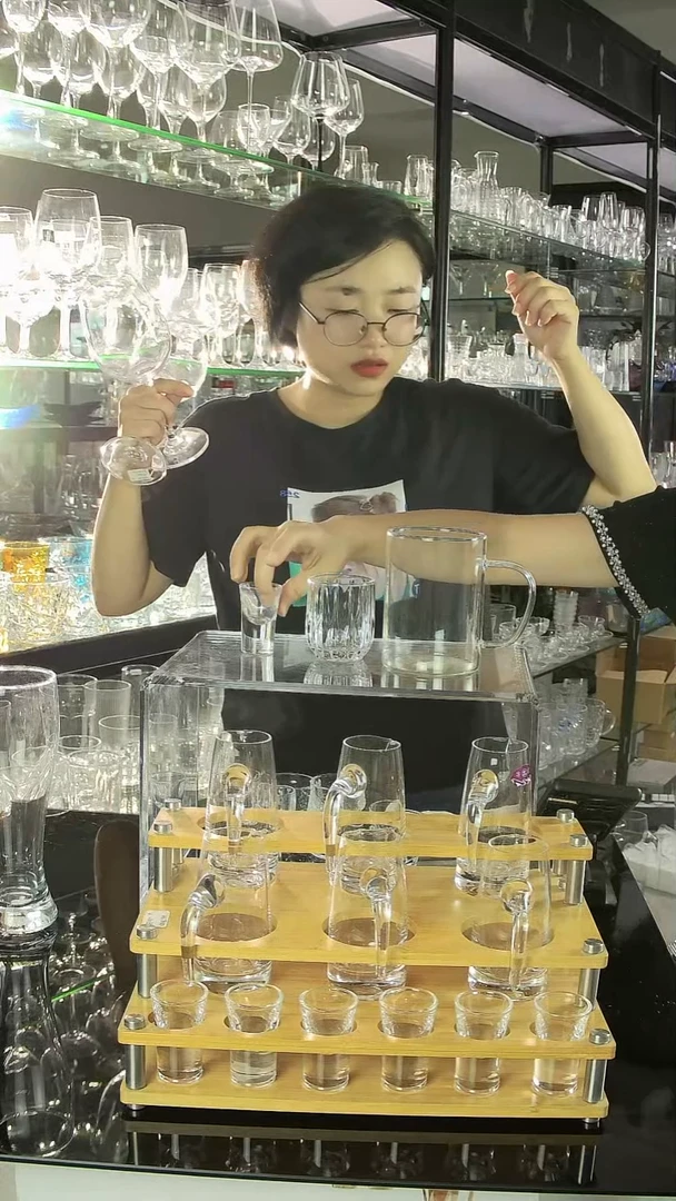 水晶玻璃平底款602光  10个+032-2  6个+ 05030-2白酒杯 6个