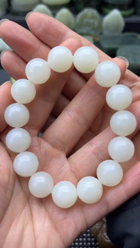 未镶嵌和田玉珠宝半成品手串