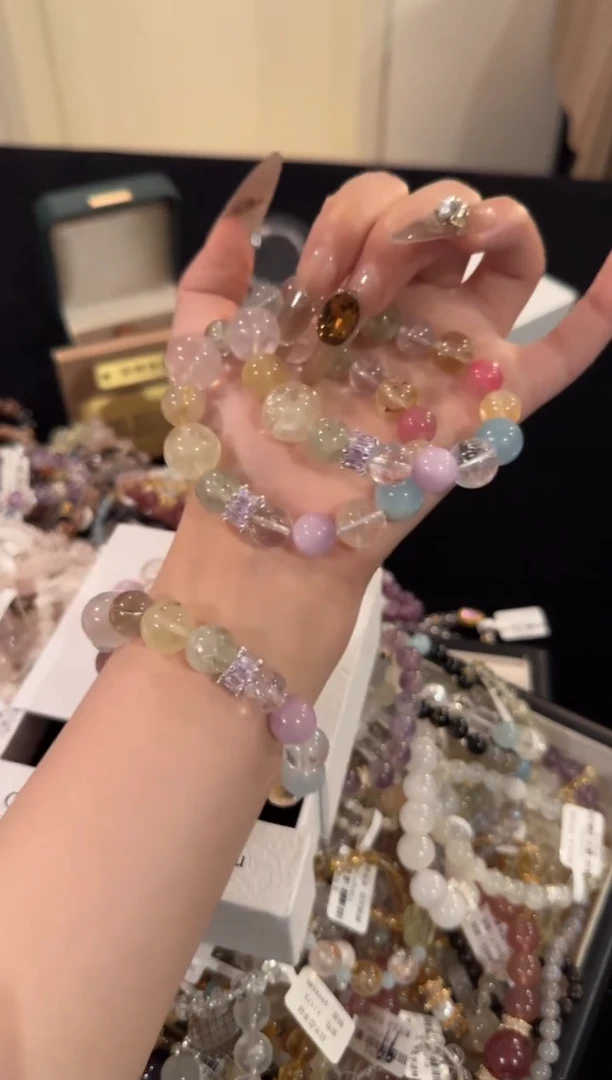 水晶手链合金多宝x1823