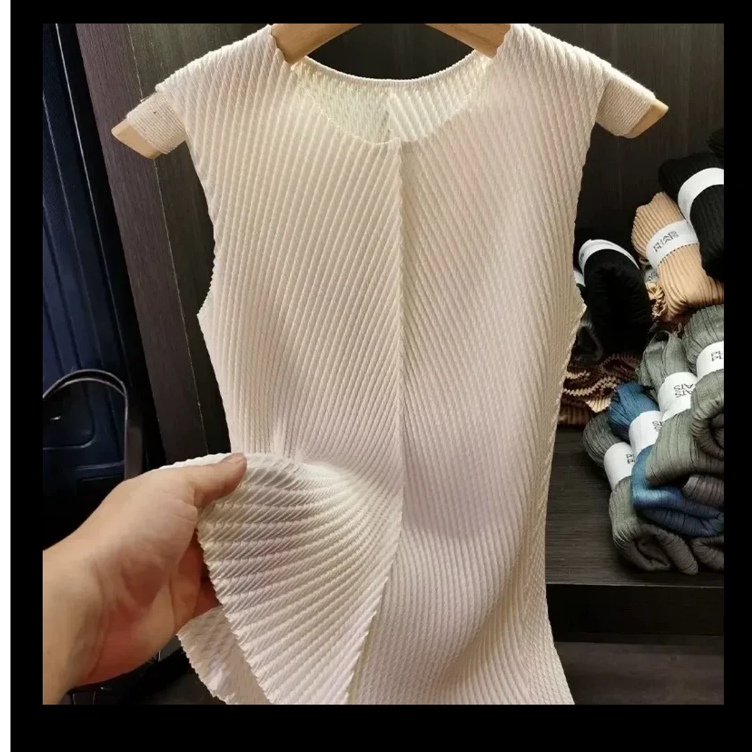 T2355夏季褶皱背心