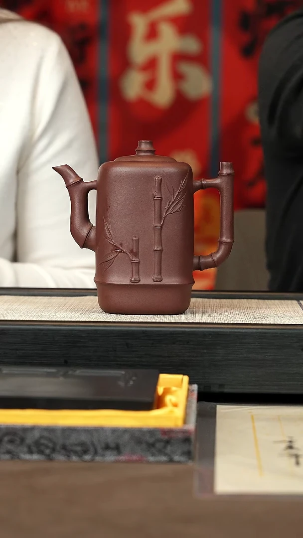 【闪购商品】紫砂茶壶【P058】节节高升460c+岩茶
