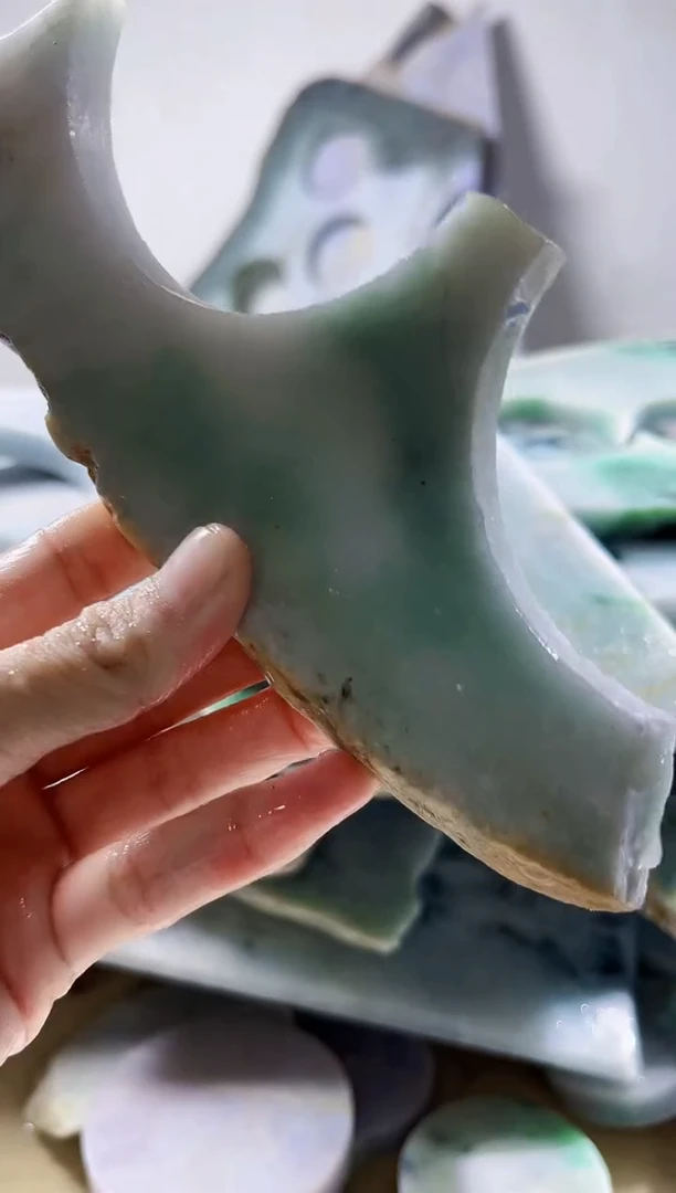 翡翠裸石缅甸翡翠A货柠7321