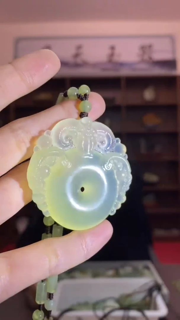 【闪购商品】岫玉颈饰未镶嵌三羊开泰吊坠