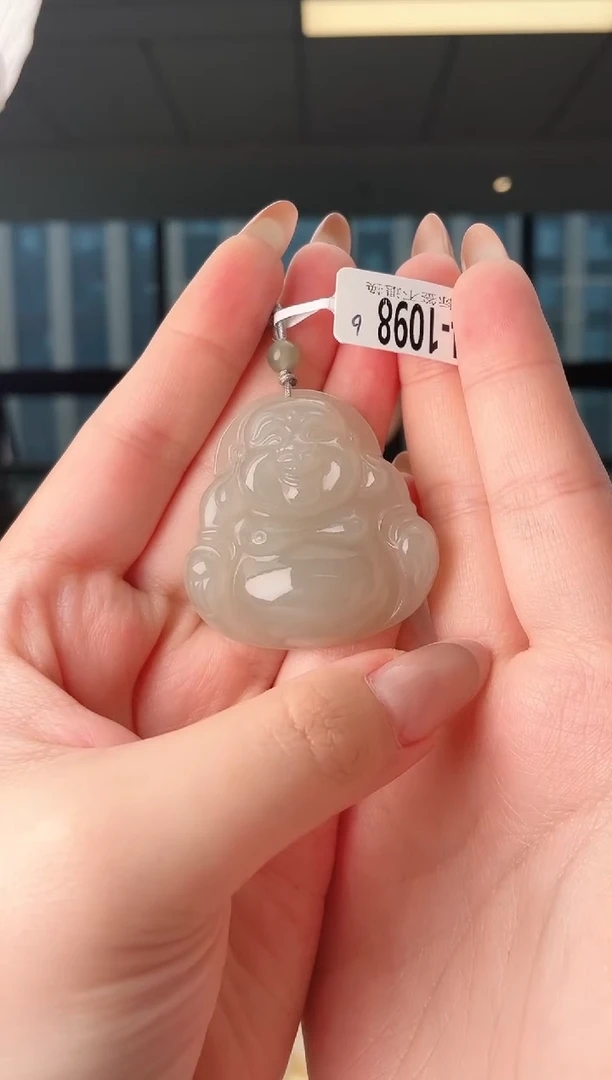 颈饰未镶嵌和田玉佛公1089