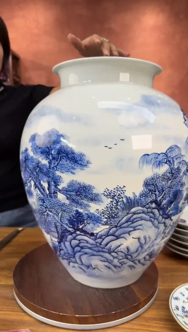 吴义松陶盟手绘陶瓷编码：4038