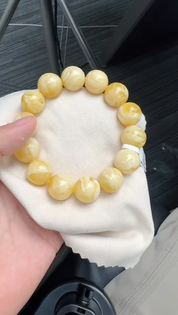 手串蜜蜡未镶嵌苏***座蜜蜡手串