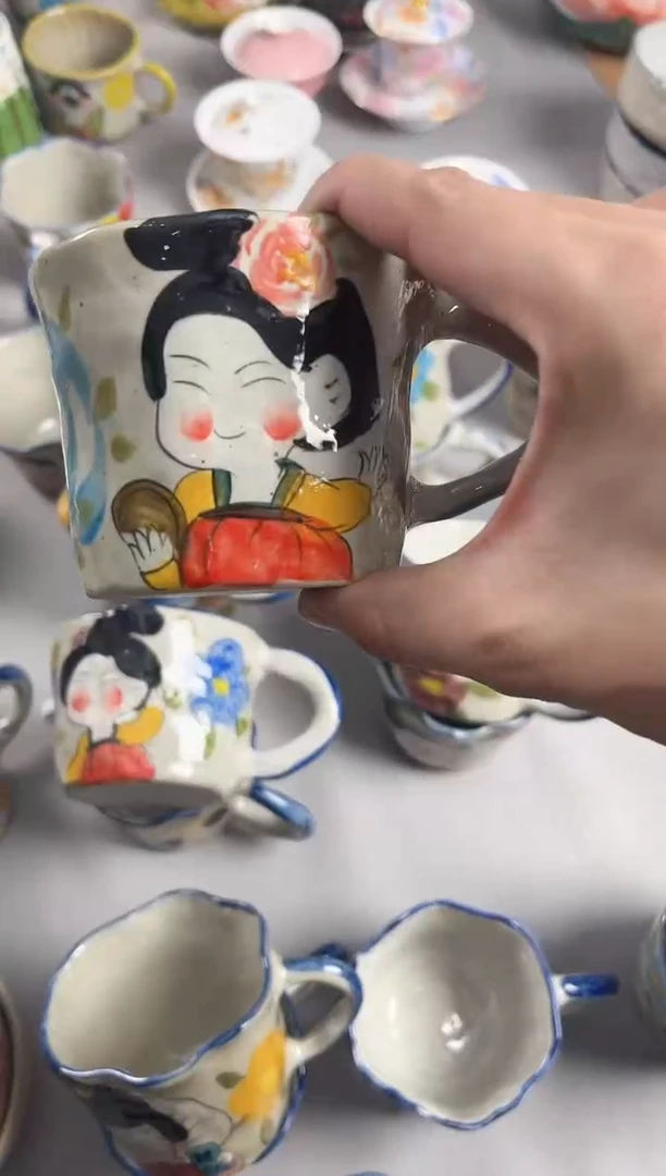 【闪购商品】瓷片手绘高温釉下彩