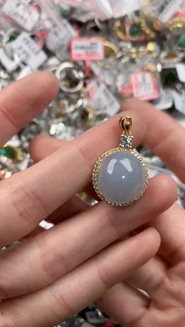 银S925镶嵌戒指翡翠333     9