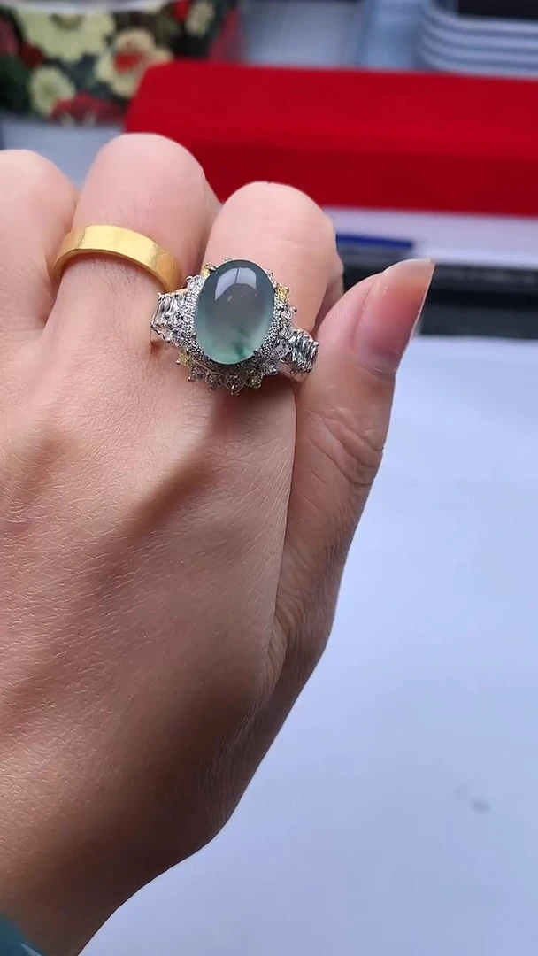 未镶嵌散珠翡翠缅甸A货+证书