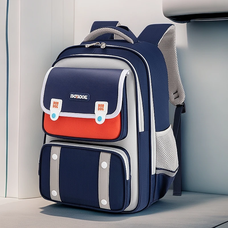 巴布豆新款学生专用书包潮流英伦风双肩包男女孩1-23-4-6年级背包