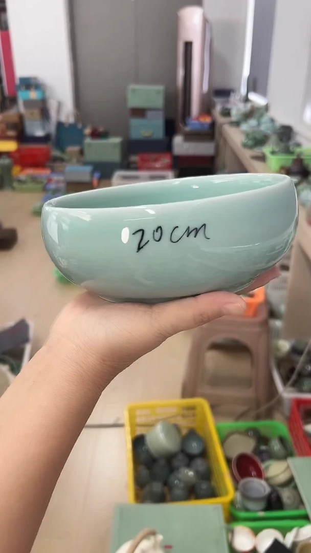 龙泉云间青瓷小米茶器