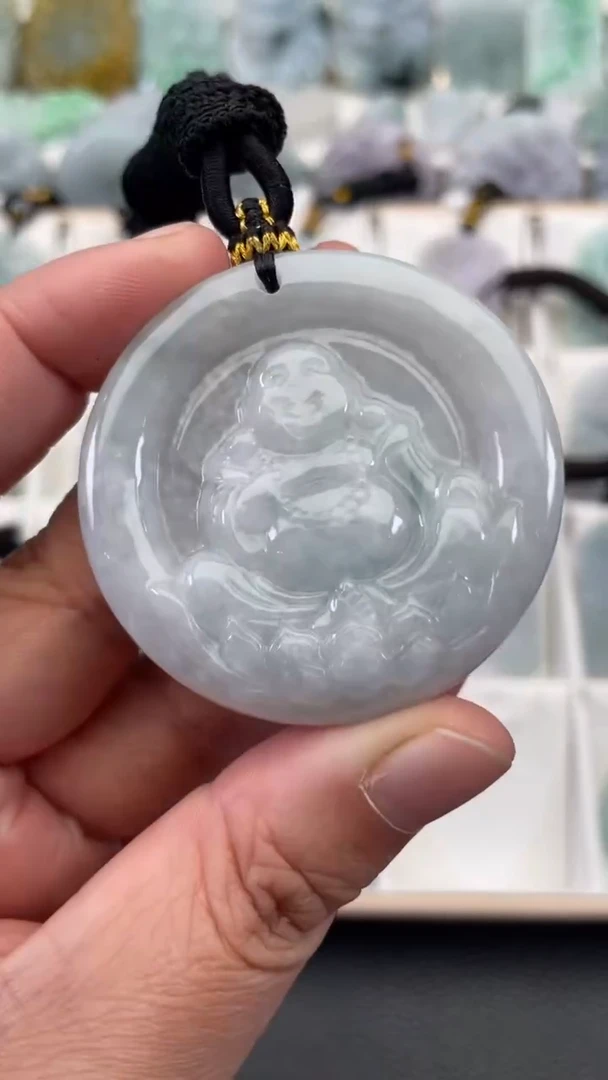 颈饰未镶嵌翡翠天然缅甸翡翠A货64