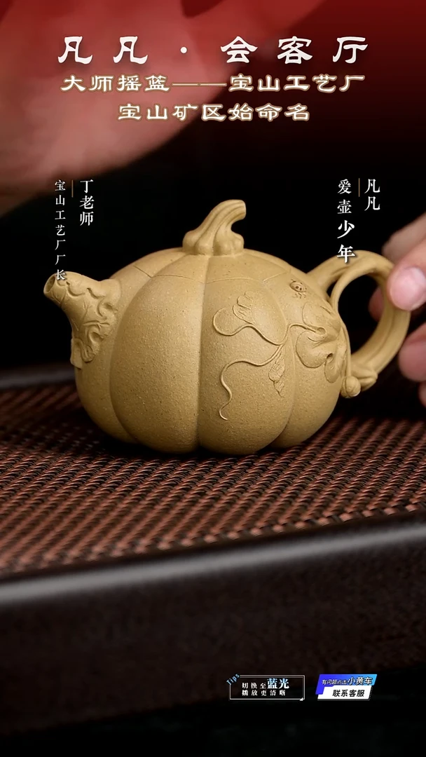 茶壶紫砂DL160 张金华 南瓜 宝山本山绿泥220cc
