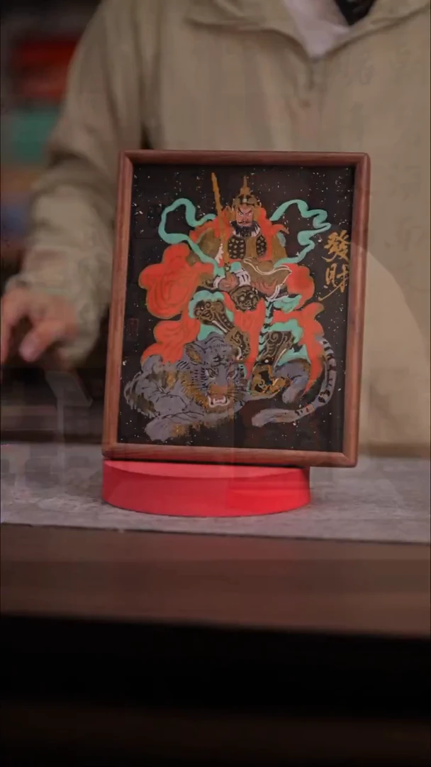 国画夏*889-10寸 ss框 手写