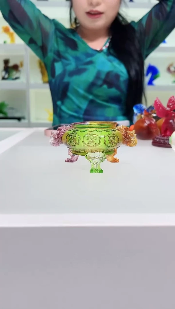 琉璃手工艺品古法琉璃聚宝盆