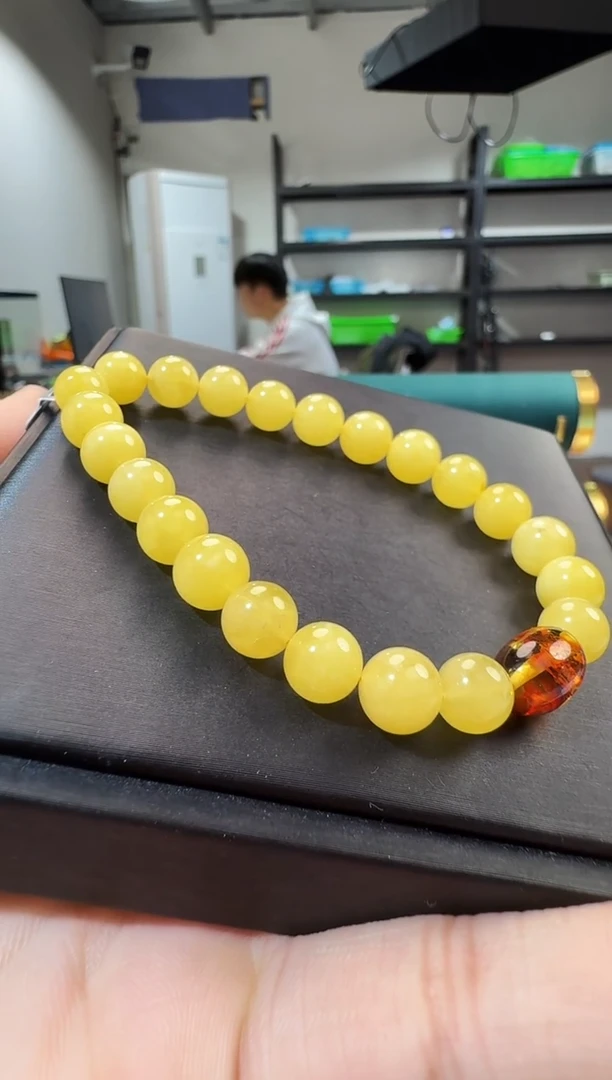 手链蜜蜡未镶嵌晶0200 约8mm