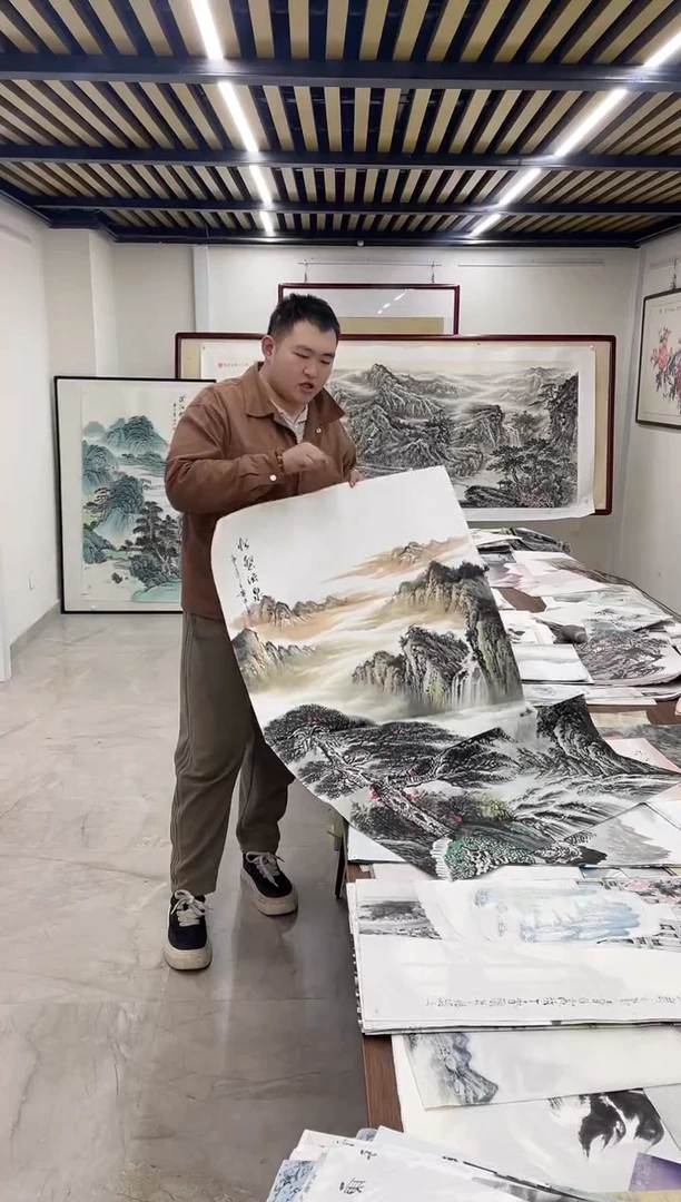 国画融易专属链接-杨贵平松壑流泉带证书