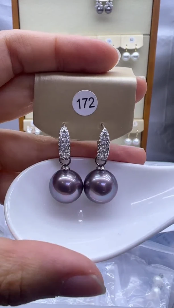 未镶嵌耳饰淡水珍珠172