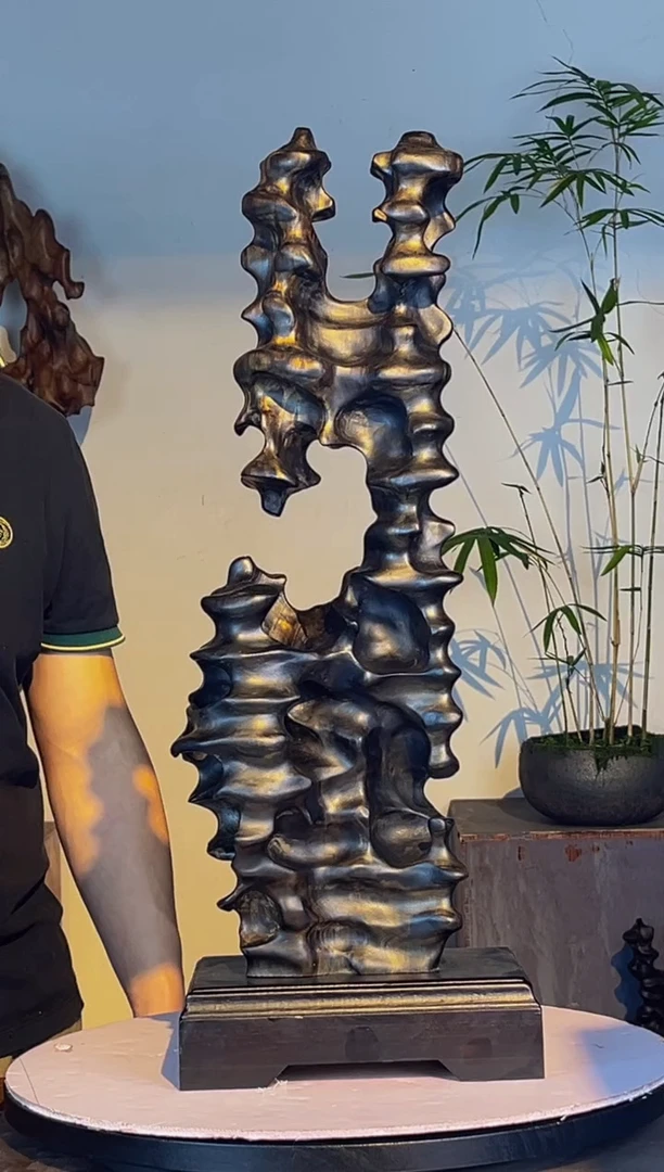 金丝楠忍**生251金丝楠自然随型摆件