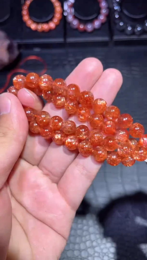 【闪购商品】日光石手链未镶嵌金太阳单圈A8（多样性发其一）