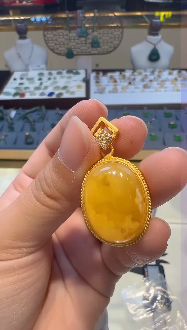 【闪购商品】蜜蜡颈饰银S925镶嵌22///////