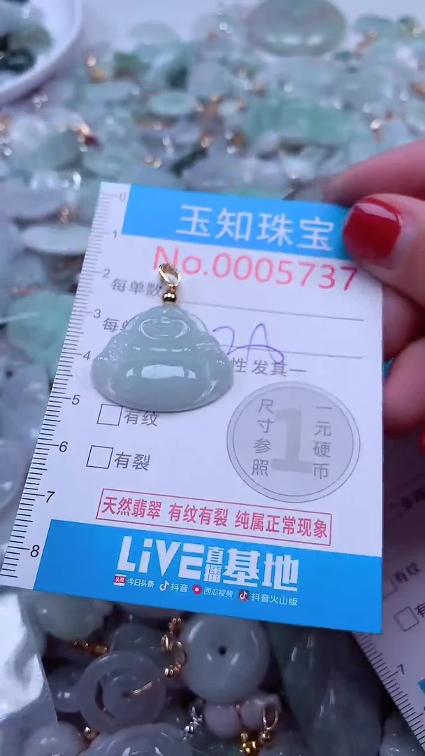 吊坠(不含链)未镶嵌翡翠5737