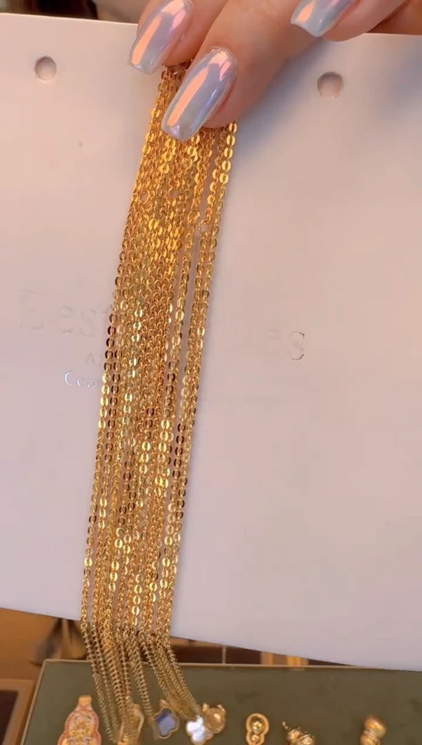 40+5cm固定可调节闪o加粗链2.62g（多样性发货）