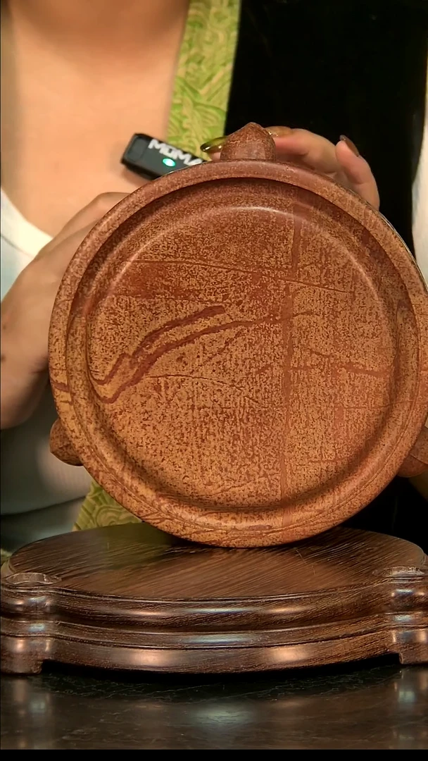 非遗青州黑山老坑精品红丝砚