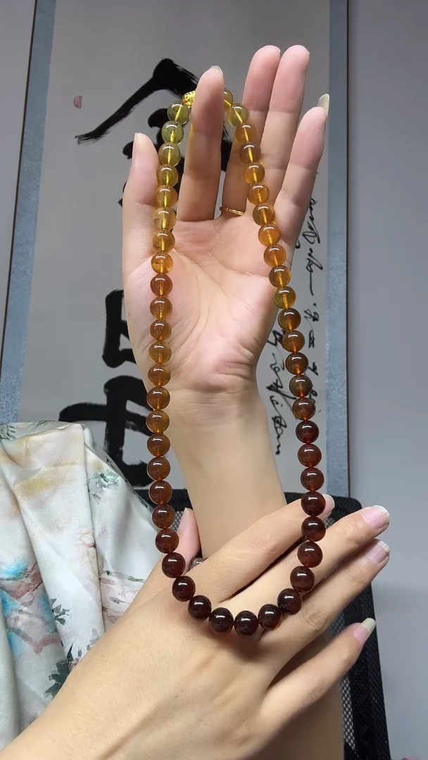琥珀项链未镶嵌渐变色卡9