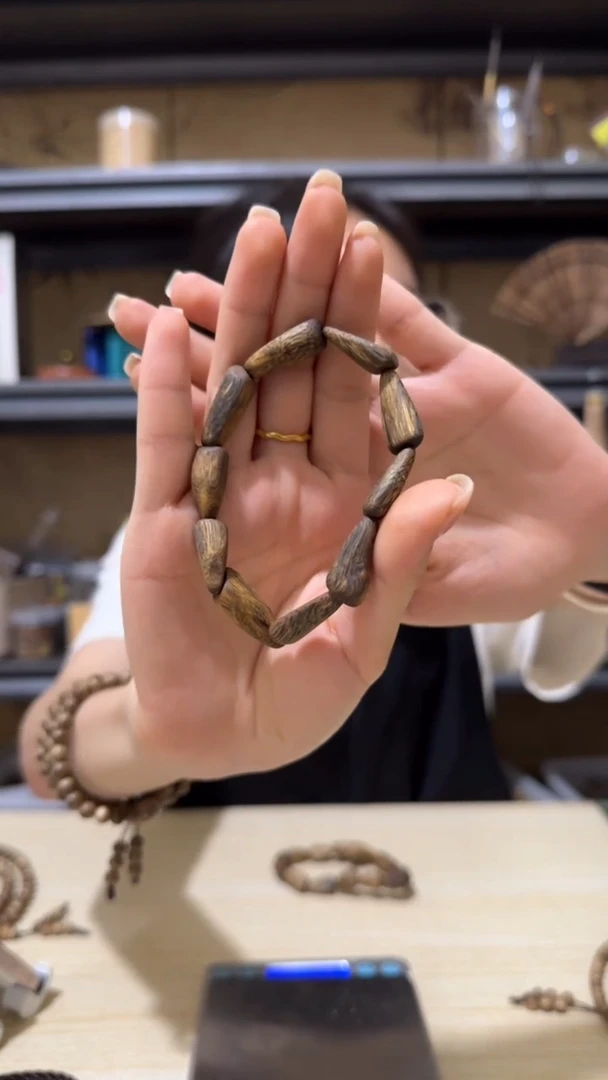 手串沉香4号棋楠树丁手串7克+