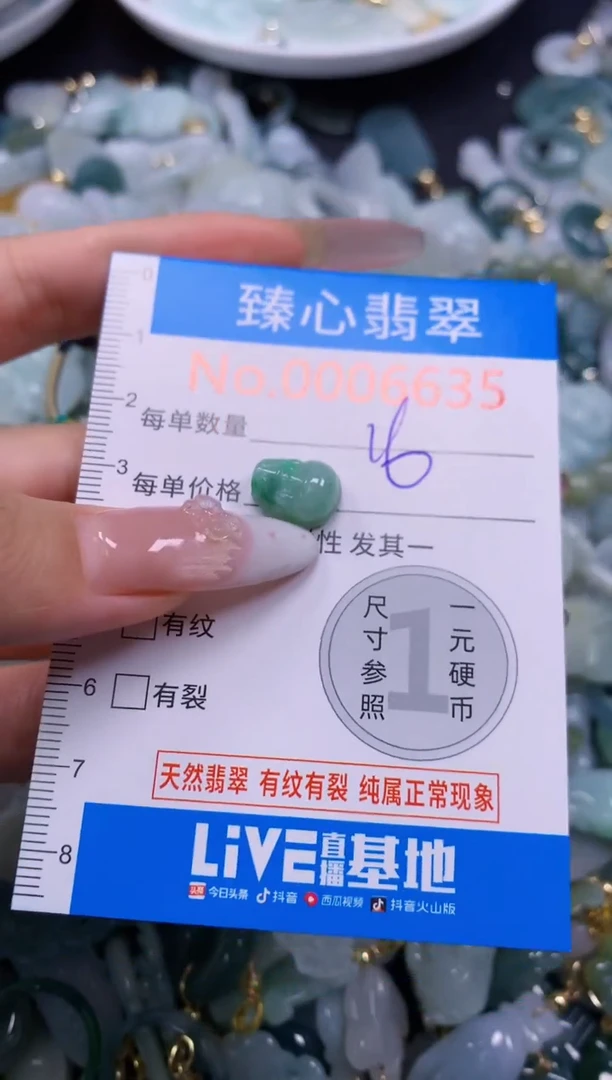 翡翠未镶嵌吊坠(不含链)4635