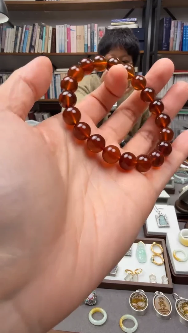 琥珀颈饰未镶嵌吴****】手串10