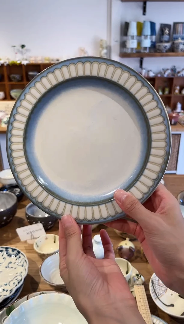 瓷片福利 20cm海韵浅盘