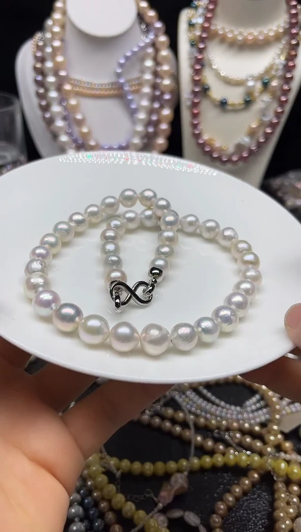 淡水珍珠未镶嵌颈饰多人