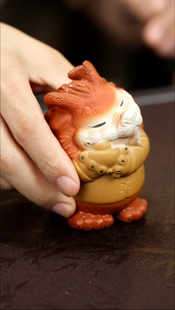 紫砂茶宠紫砂 财迷龙
