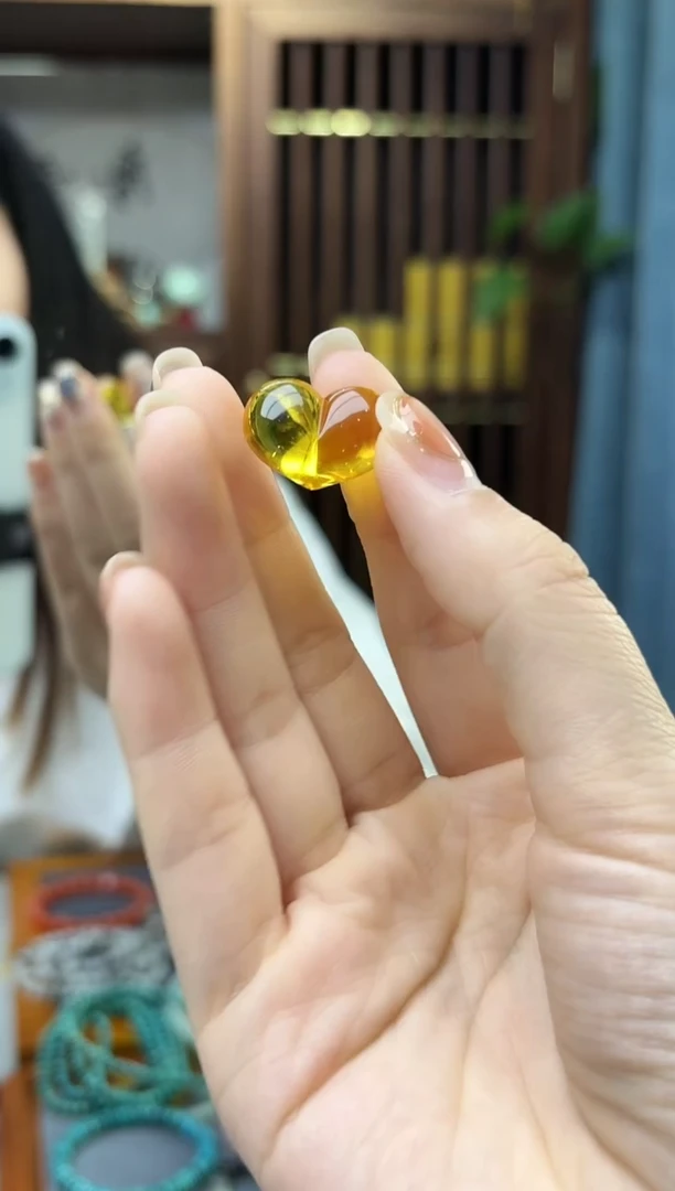 裸石蜜蜡未镶嵌蜜蜡屁桃配饰HS