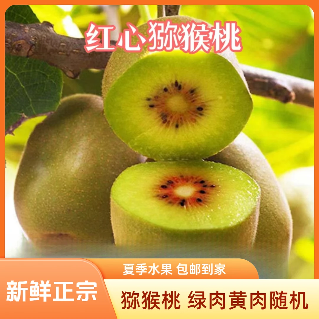 四川红心黄心猕猴桃新鲜水果奇异果当季整箱弥猴桃正宗蒲江猕猴桃